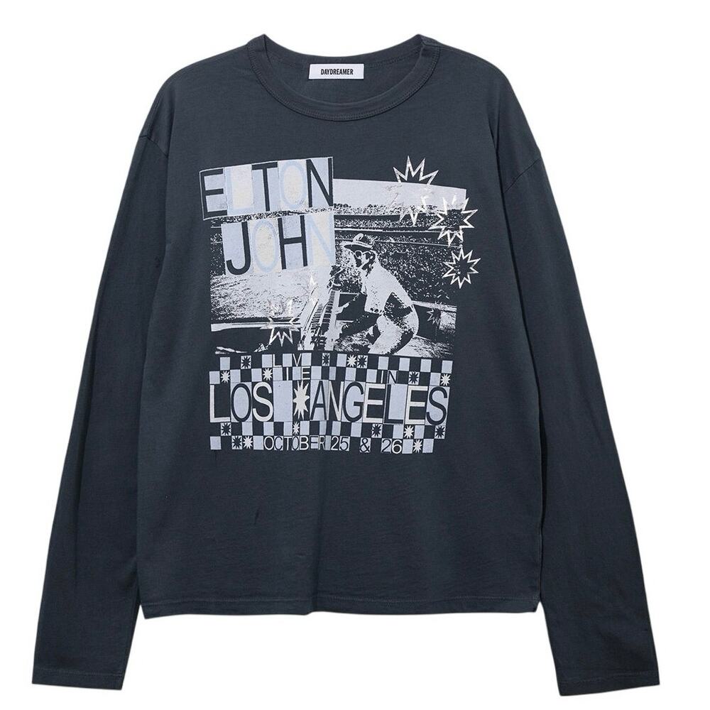DAYDREAMER Elton John Live in Los Angeles Long Sleeve Tee Size Small New w/o Tag